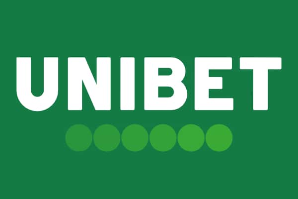 Skjermbilde av Unibet Casino med spillmeny