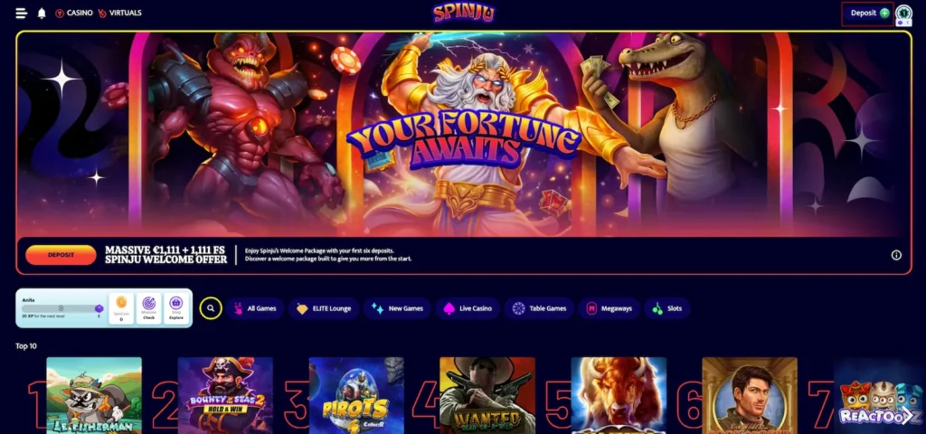 Visa casino innskudd