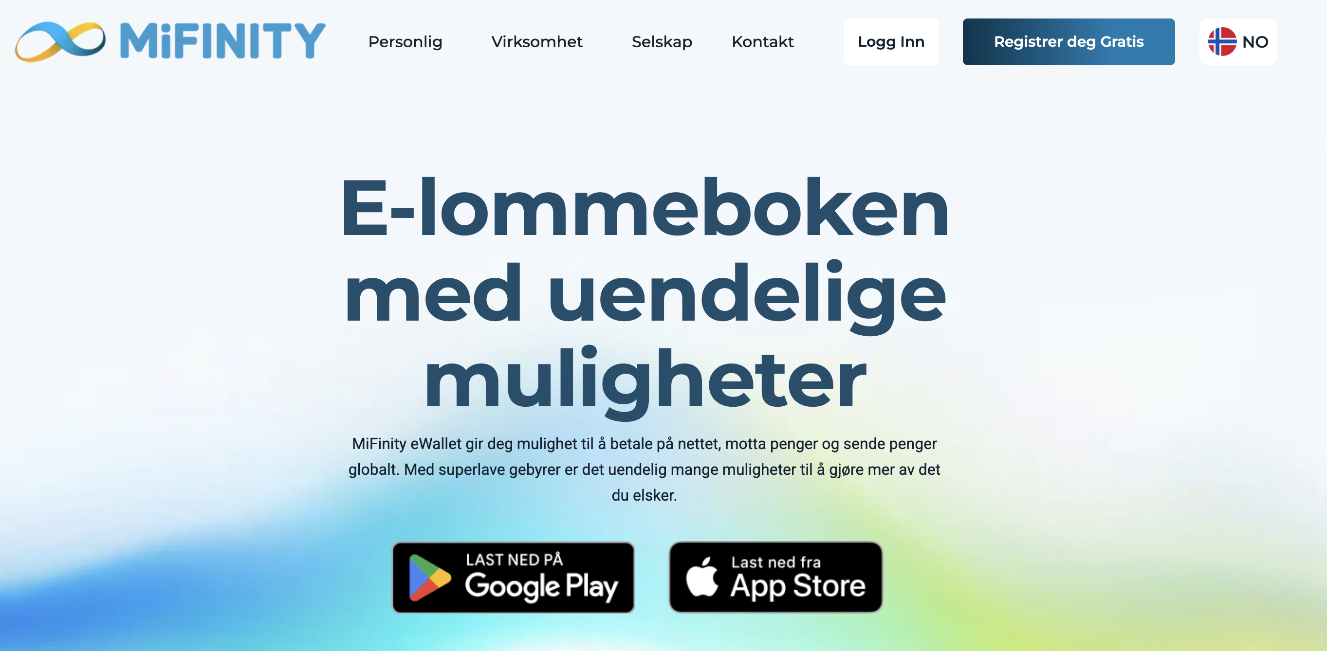 Betalingstester, MiFinity, registrering 1