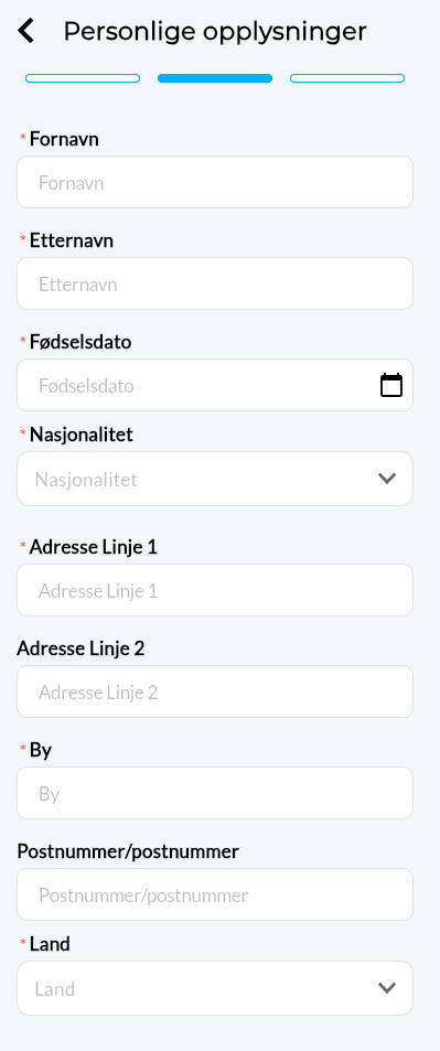 Betalingstester, MiFinity, registrering 3