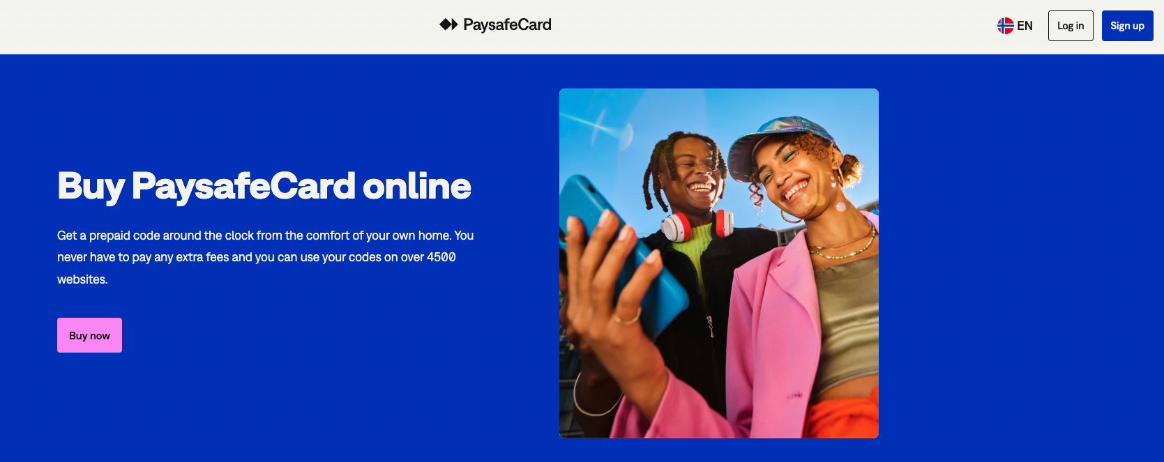 Paysafecard kontoopprettelse 1