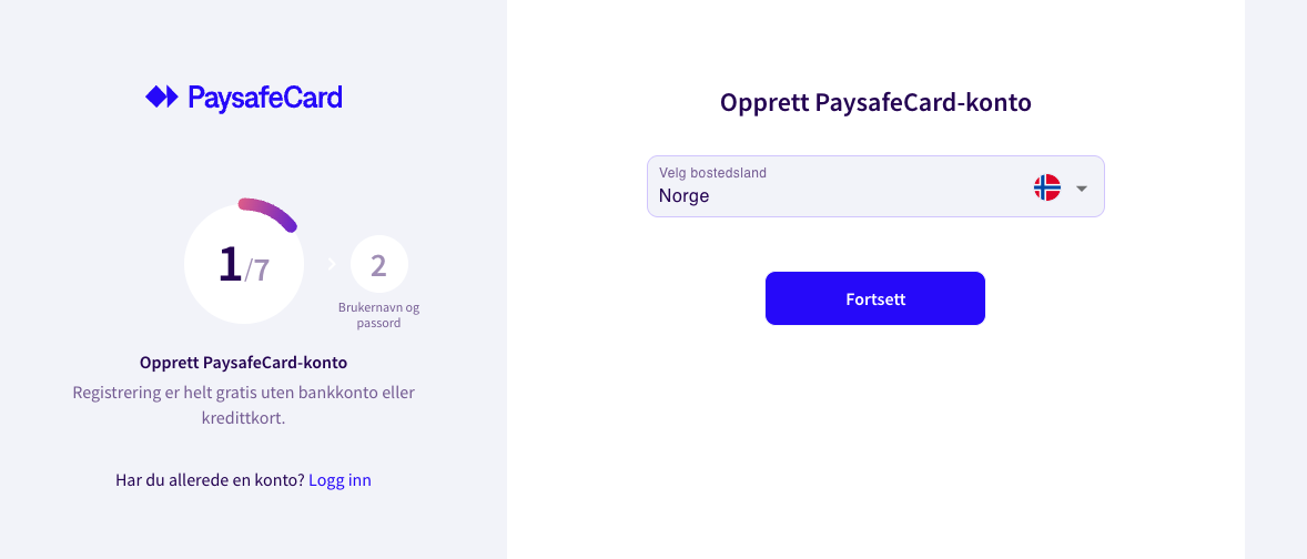 Paysafecard kontoopprettelse 5